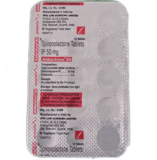 aldactone 50mg tablet 15's